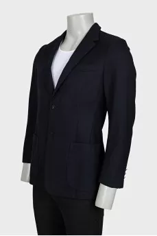 Men's black fitted jacket