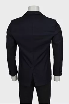Men's black fitted jacket