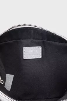 Men's gray leather bag 1947