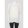 Silk patterned t-shirt