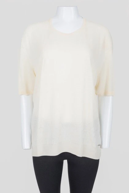 Silk patterned t-shirt