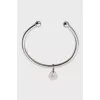 Open white gold bracelet
