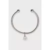 Open white gold bracelet
