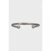 Open white gold bracelet