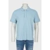 Men's blue polo