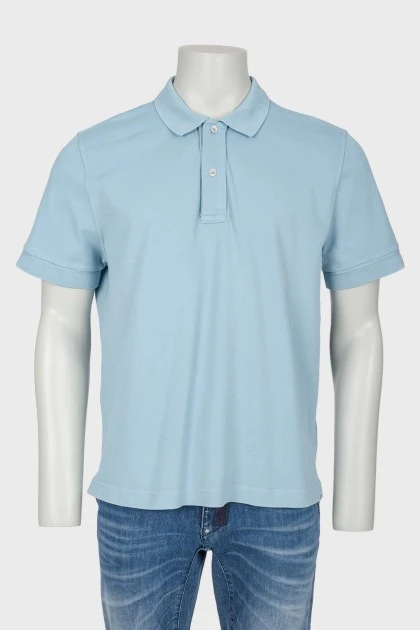 Men's blue polo