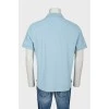Men's blue polo