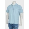 Men's blue polo