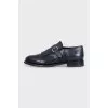 Men's dark blue perforated brogues