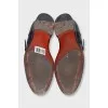 Men's dark blue perforated brogues