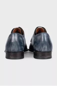 Men's blue distressed shoes