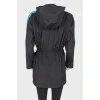 Decorative inlay on shoulders anorak