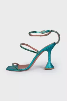 Green Gilda sandals
