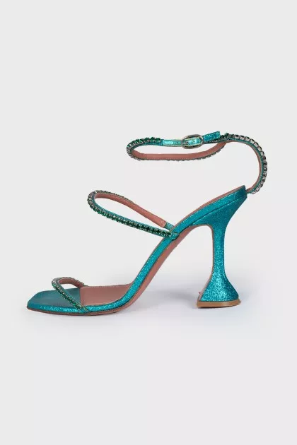 Green Gilda sandals