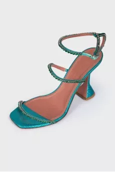 Green Gilda sandals