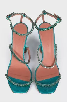 Green Gilda sandals