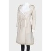 Belted trench coat