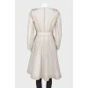 Belted trench coat