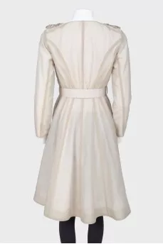 Belted trench coat