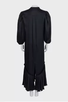 Black pleated dress
