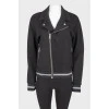 Men's collar bomber, with tag