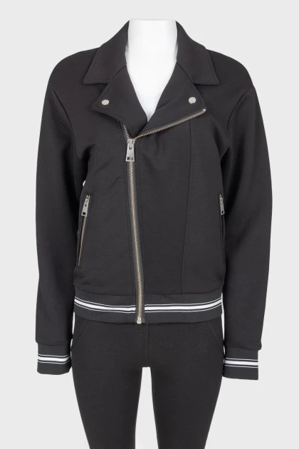 Men's collar bomber, with tag