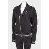 Men's collar bomber, with tag