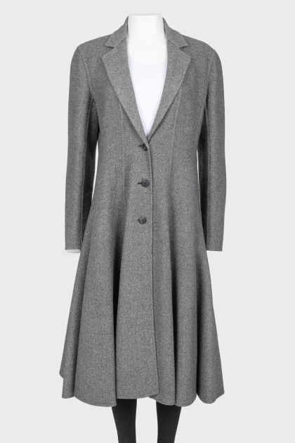 Gray wool coat