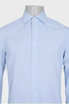 Men's light blue fitted shirt