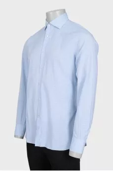 Men's light blue fitted shirt
