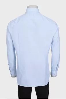 Men's light blue fitted shirt