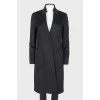 Black wool coat
