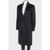 Black wool coat