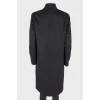 Black wool coat
