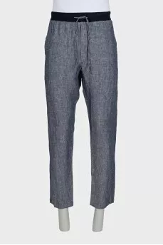 Men's linen trousers with tag