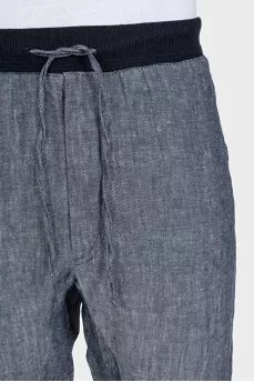 Men's linen trousers with tag