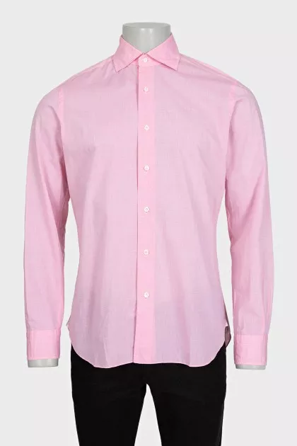 Men's pink button-down shirt