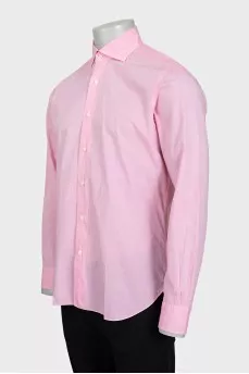 Men's pink button-down shirt