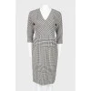Pattern "houndstooth" dress