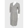 Pattern "houndstooth" dress