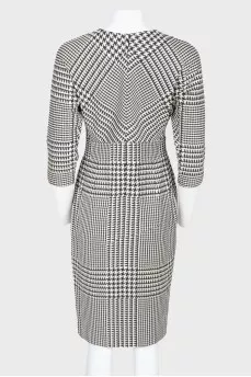 Pattern "houndstooth" dress