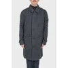 Men's gray buttons coat with tag