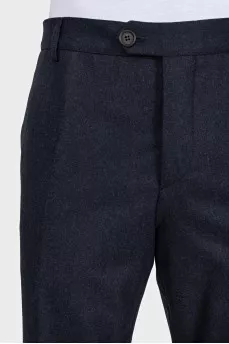 Men's blue wool trousers with tag