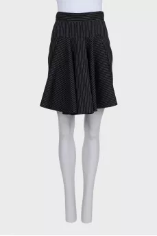 Striped wool skirt with tag