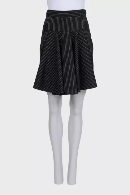 Striped wool skirt with tag