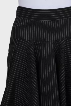 Striped wool skirt with tag