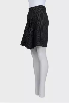 Striped wool skirt with tag