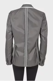 Men's gray buttoned jacket with tag
