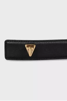 Black belt with signature buckle