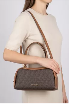 Brown Cecily canvas and leather bag